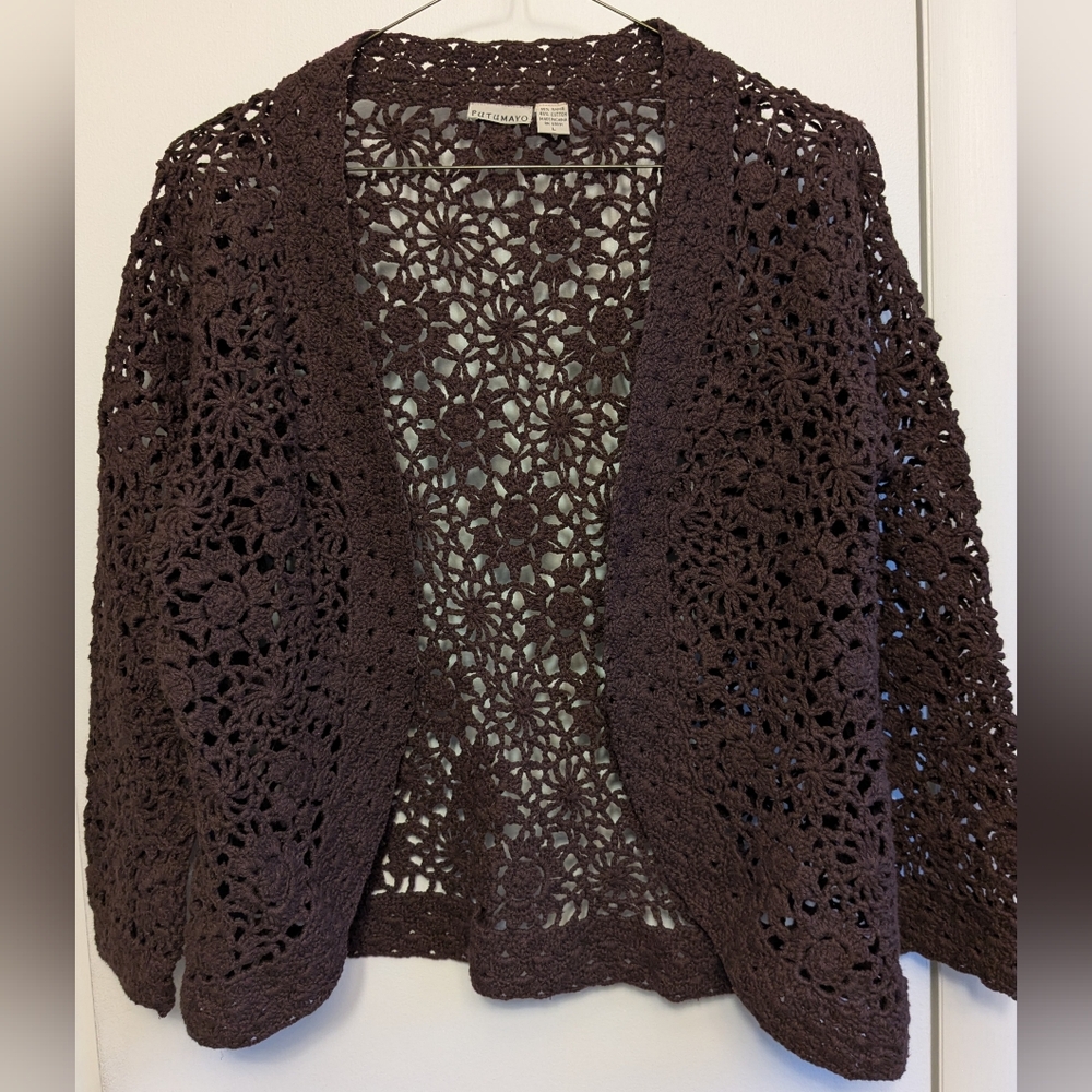 Putumayo Cardigan in Plum (large)